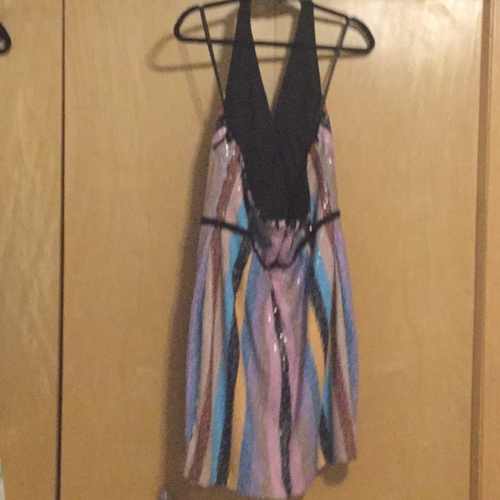 JOVANI Striped Mini Dress - Picture 10 of 12